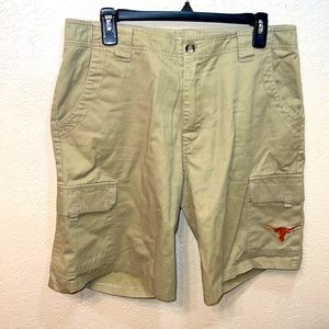 NCAA Texas Long Horns Tan Khaki Shorts